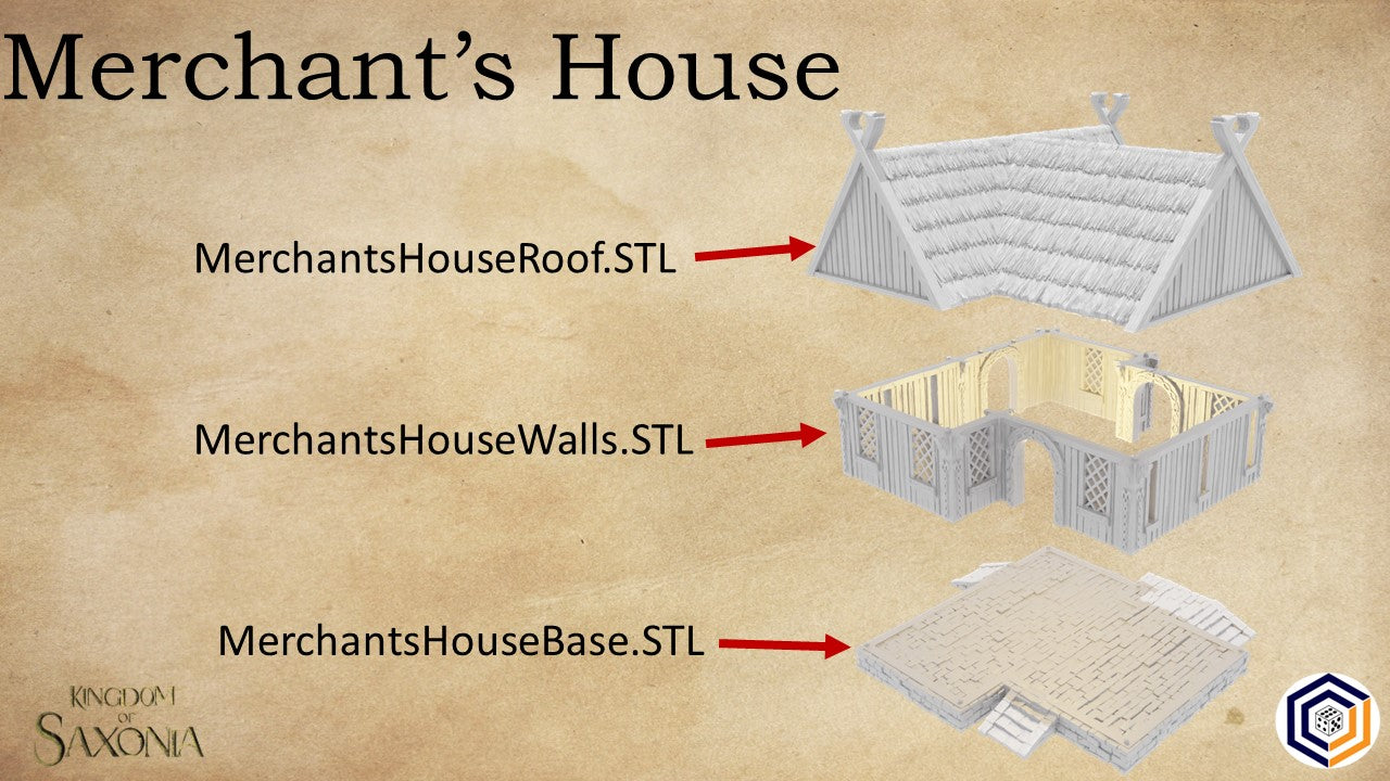 Merchant's House - Kingdom of Saxonia - Paint ready