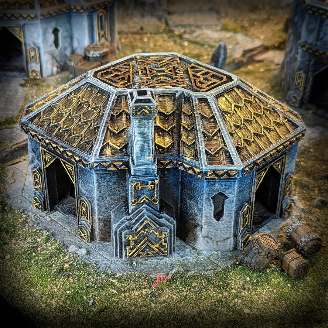 Dwarven House - Kingdom of Durak Deep - Paint ready