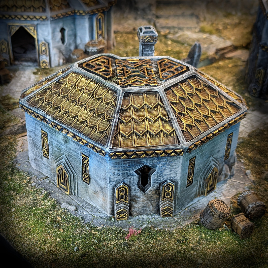 Dwarven House - Kingdom of Durak Deep - Paint ready